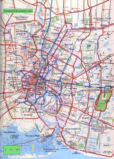 Map of Bangkok - Free Printable Maps