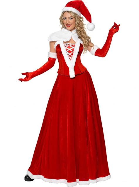 Mrs Claus Luxury Adult Costume | Funidelia