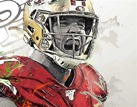 Nick Bosa Poster San Francisco 49ers Canvas Print Wall | Etsy | Sports art print, Posters art ...