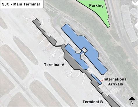 San Jose Mineta Airport Map | SJC Terminal Guide