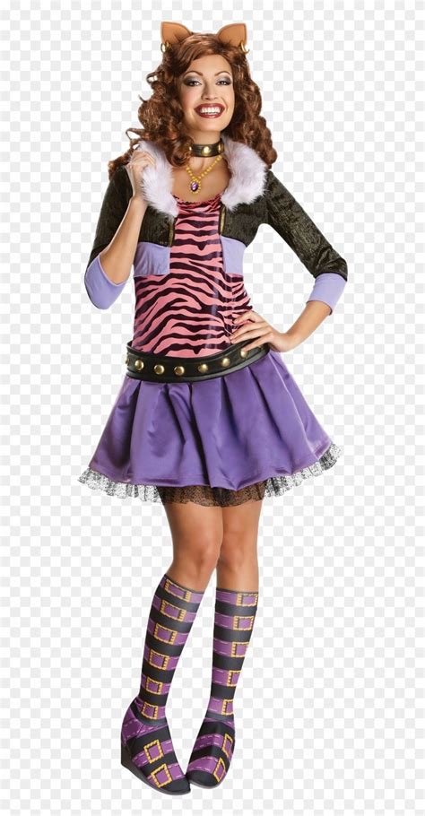 Clawdeen Wolf Monster High Costume - Monster High Costumes For Adults, HD Png Download ...