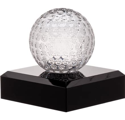 Mini Crystal Sport Pedestals | Golf Crystal | Golf trophies, Crystals, Golf