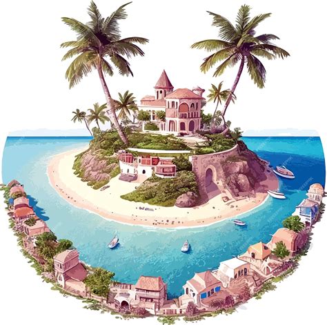 Premium Vector | Island