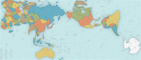 New World Map Projection – Map Vector