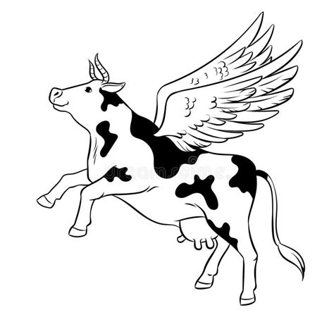 Flying Cow Stock Illustrations – 1,901 Flying Cow Stock Illustrations ...