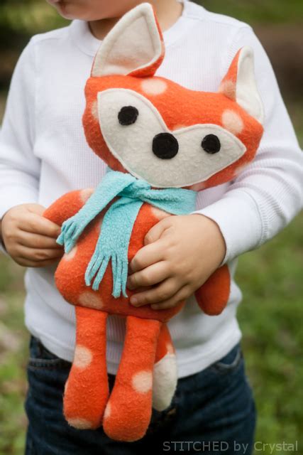 STITCHED by Crystal: Free Stuffed Fox Pattern