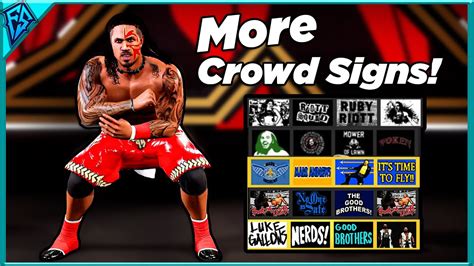 WWE 2K22 EVEN MORE HIDDEN CROWD SIGNS TO DOWNLOAD - 7 MORE! - YouTube