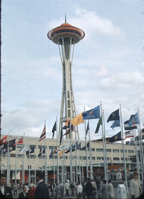 Space Needle at the 1962 Seattle World's Fair. | World's fair, Space needle, Seattle