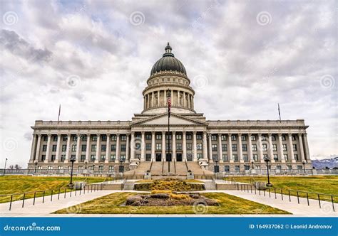 Utah State Capitol Building in Salt Lake City Stock Photo - Image of ...