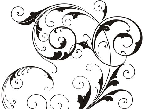 16 Vector Corner Border HD Images - Black Swirl Designs Clip Art, Free ...