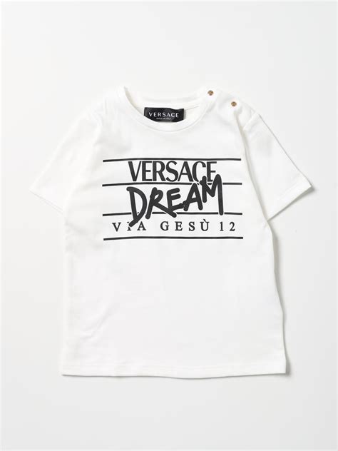 YOUNG VERSACE: t-shirt for baby - White | Young Versace t-shirt 10001021A04809 online on GIGLIO.COM