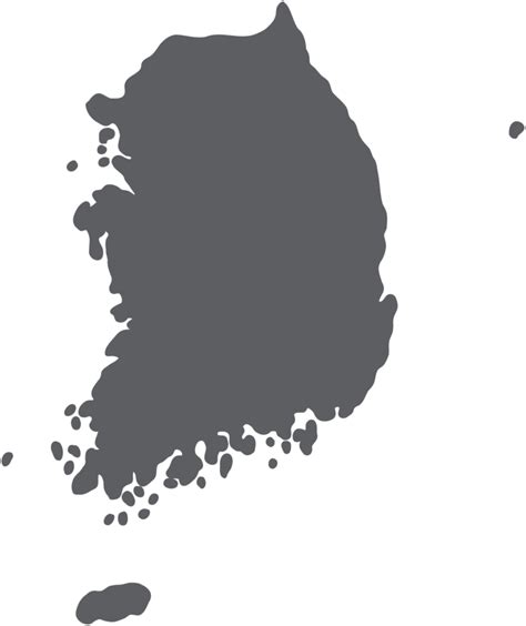 South Korea Map Glowing Silhouette Outline Made Of St - vrogue.co