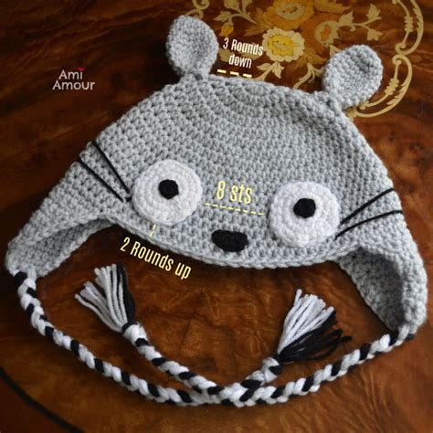 Crochet Totoro Hat - Free Pattern - Studio Ghibli - Ami Amour