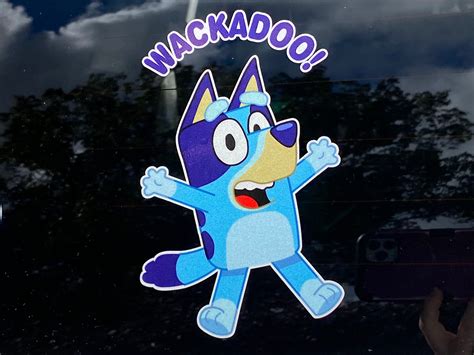 WACKADOO Bluey Car Stickers | Etsy