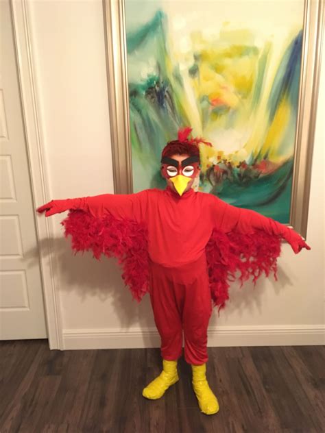 Halloween Angry Birds 'Red Bird' Costume--DIY Homemade | Angry birds ...