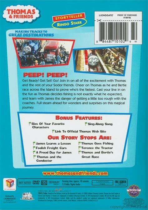 Thomas & Friends: James Learns A Lesson (DVD 1994) | DVD Empire