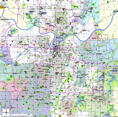 Kansas City Metro Area Map | Draw A Topographic Map