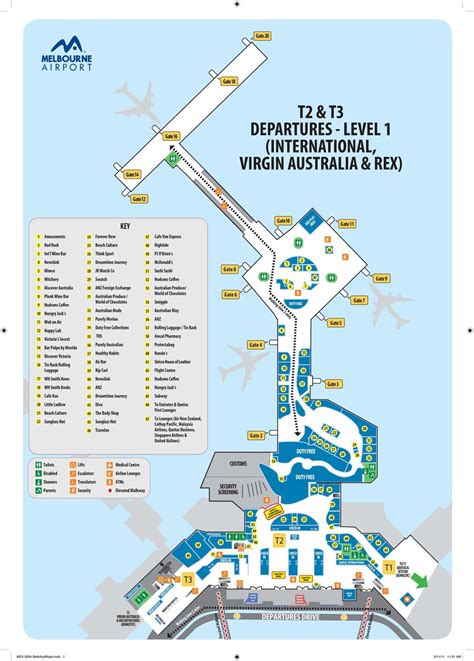 Terminal Maps with Legend | Melbourne airport, Airport map, Melbourne