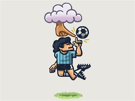 Diego Maradona Hand of God by Mario Zucca on Dribbble