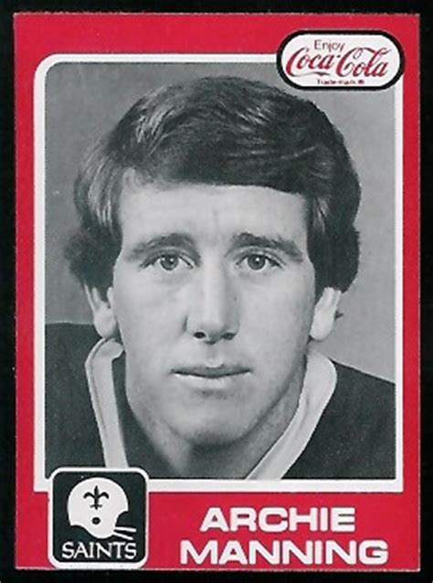 Archie Manning - 1979 Coke Saints #1 - Vintage Football Card Gallery