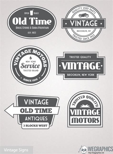 Free Vintage Vector Signs | Vintage graphic design, Free graphic design ...