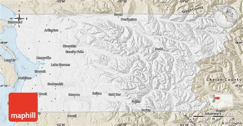 Classic Style Map of Snohomish County