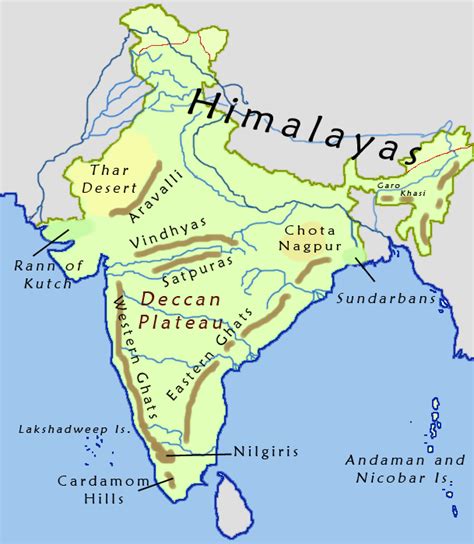 Deccan Plateau Map - Deccan Plateau