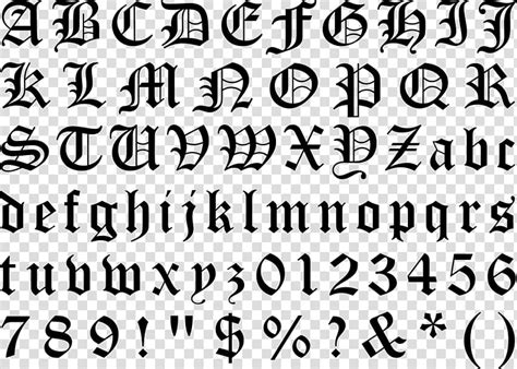 Free download | Blackletter Typeface Gothic alphabet Font, calligraphy ...