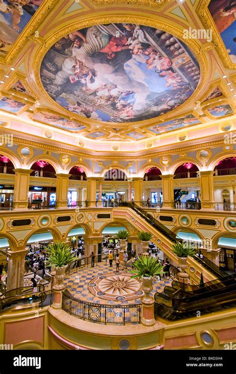 Interior of The Venetian Macao Hotel and Casino Macau Stock Photo - Alamy