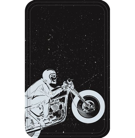 Get Your Motor Running with our Skull Biker Luggage Tag
