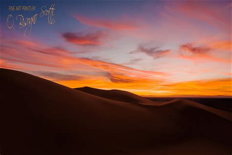 Imperial Dunes Sunset - California, Photography by O. Bisogno Scotti