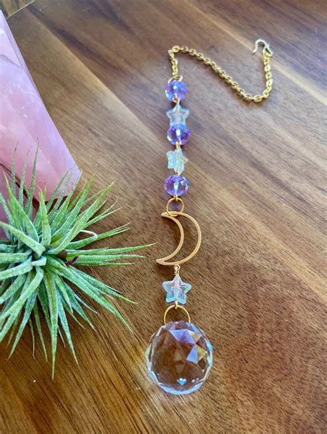 Purple Sun Catcher Crystal Sun Catcher Sun Catcher Crystal - Etsy