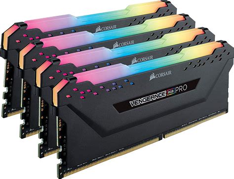 CORSAIR VENGEANCE RGB PRO 32GB (4x8GB) DDR4 3200MHz C16 LED Desktop Memory - Black ...