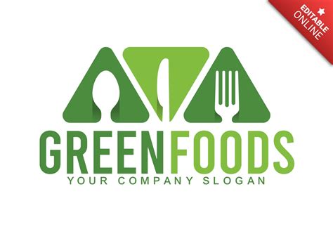 Green Food Restaurant Logo Design Template | Free Design Template