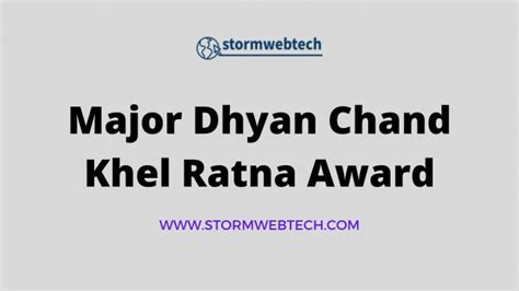 Major Dhyan Chand Khel Ratna Award Winner List 2021