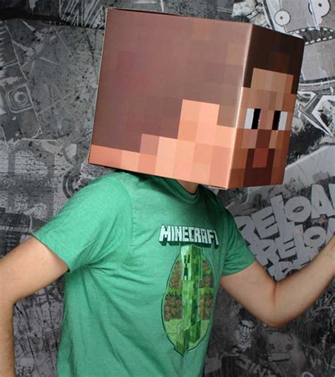 Minecraft Steve Head Costume