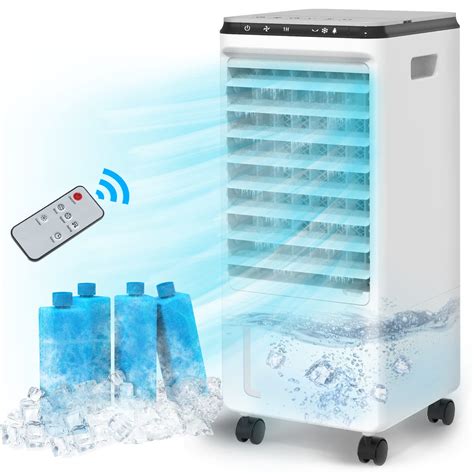 Buy Evaporative Air Cooler, fancole 3-in-1 Portable Air Conditioner, 4 Ice Packs Room Cooler w ...