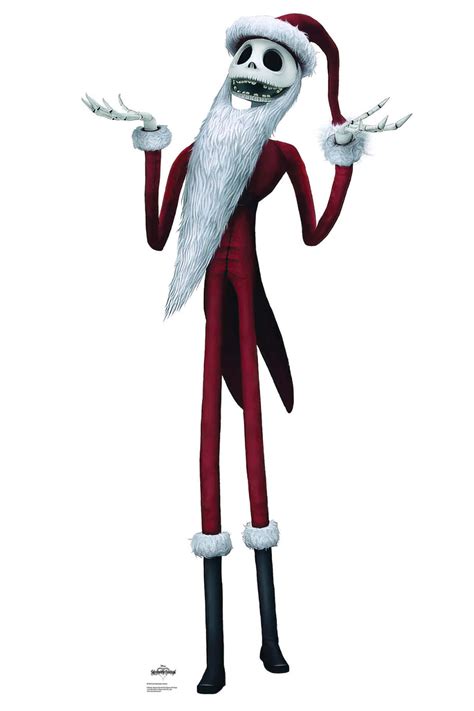 Jack Skellington Santa Suit The Nightmare Before Christmas Cardboard Cutout