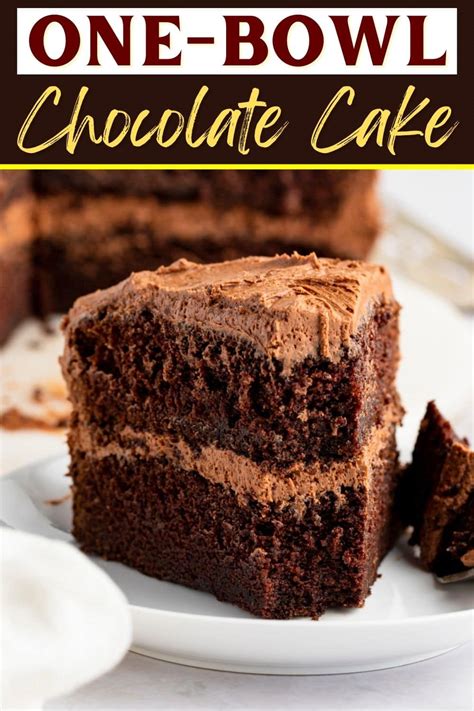 One-Bowl Chocolate Cake Recipe - Insanely Good