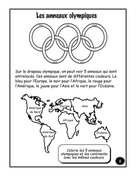 the olympic symbol is shown in black and white, with an image of the ...