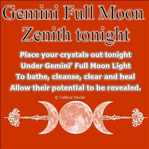 Gemini Full Moon - December 2017 - Celticai Studio