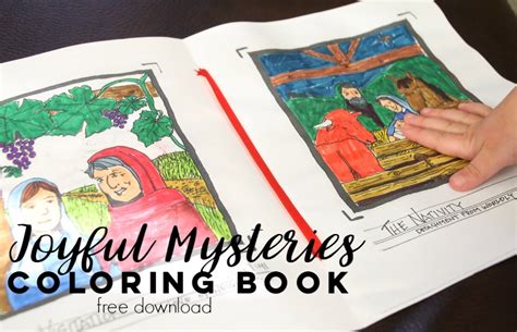 Joyful Mysteries of the Rosary: Free Coloring Book | Catholic Sprouts