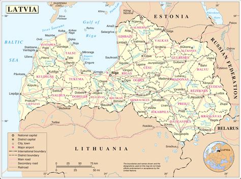 Maps of Latvia | Detailed map of Latvia in English | Tourist map of ...