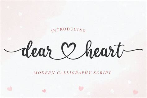 Liebe Herz-Skript, Script and Handwritten Einschließlich: schriftart ...