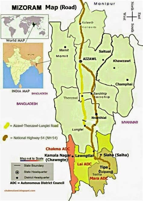 Chakmaland Today: Political Map of Chakma Autonomous District Council ...