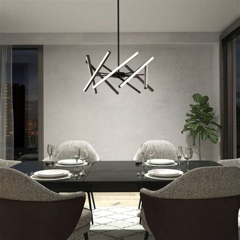 Malibu Integrated LED Pendant Light 3CCT Black | Artika | Artika