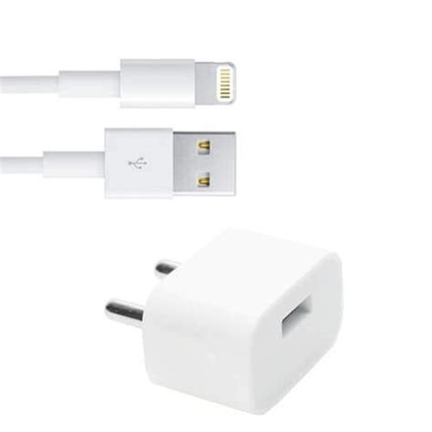 Apple iPhone 7 Charger Original (USB Adapter and Cable) at Low Price in ...