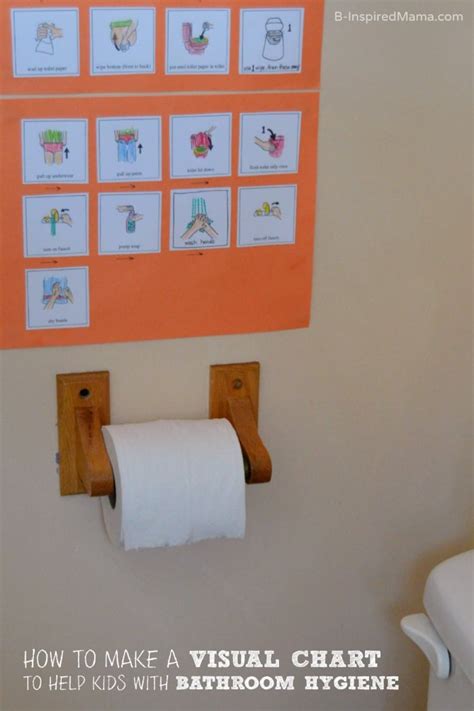 Visual Schedule for Teaching Kids Bathroom Hygiene • B-Inspired Mama