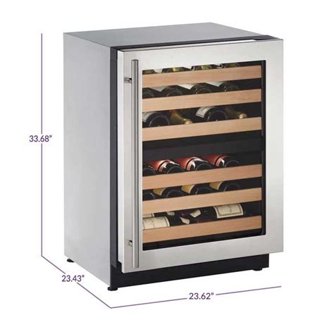 U-Line 2224ZWCS-00B Wine Captain Dual Zone 43-Bottle Wine Cellar ...