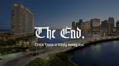 The End. Font : Download Free for Desktop & Webfont